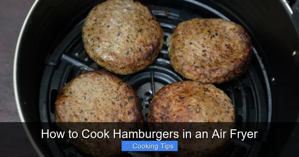 How to Cook Hamburgers in an Air Fryer