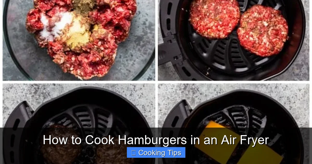 How to Cook Hamburgers in an Air Fryer