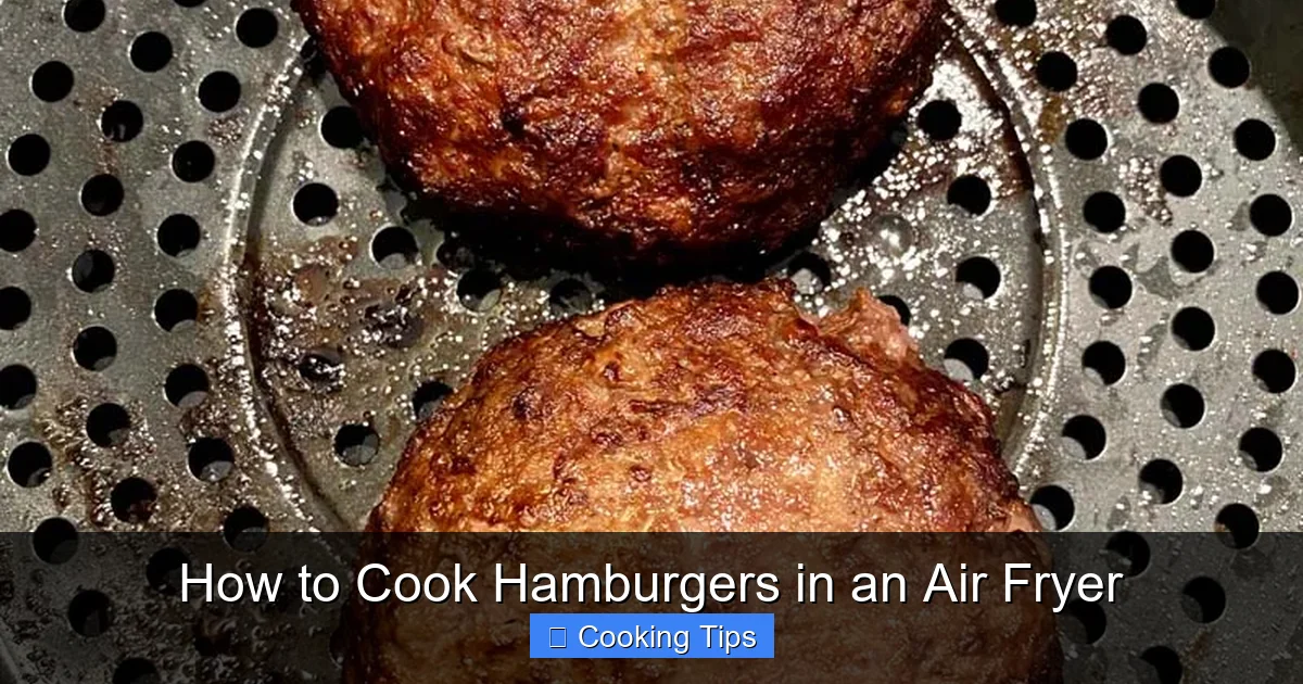 How to Cook Hamburgers in an Air Fryer