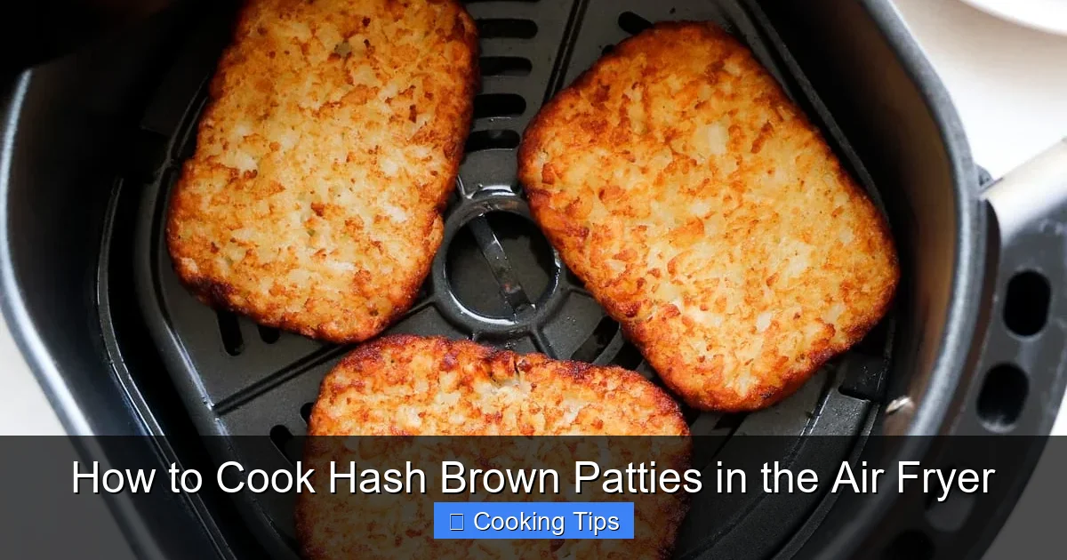 How to Cook Hash Brown Patties in the Air Fryer
