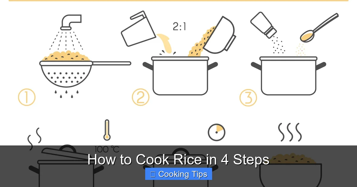 How to Cook Rice in 4 Steps