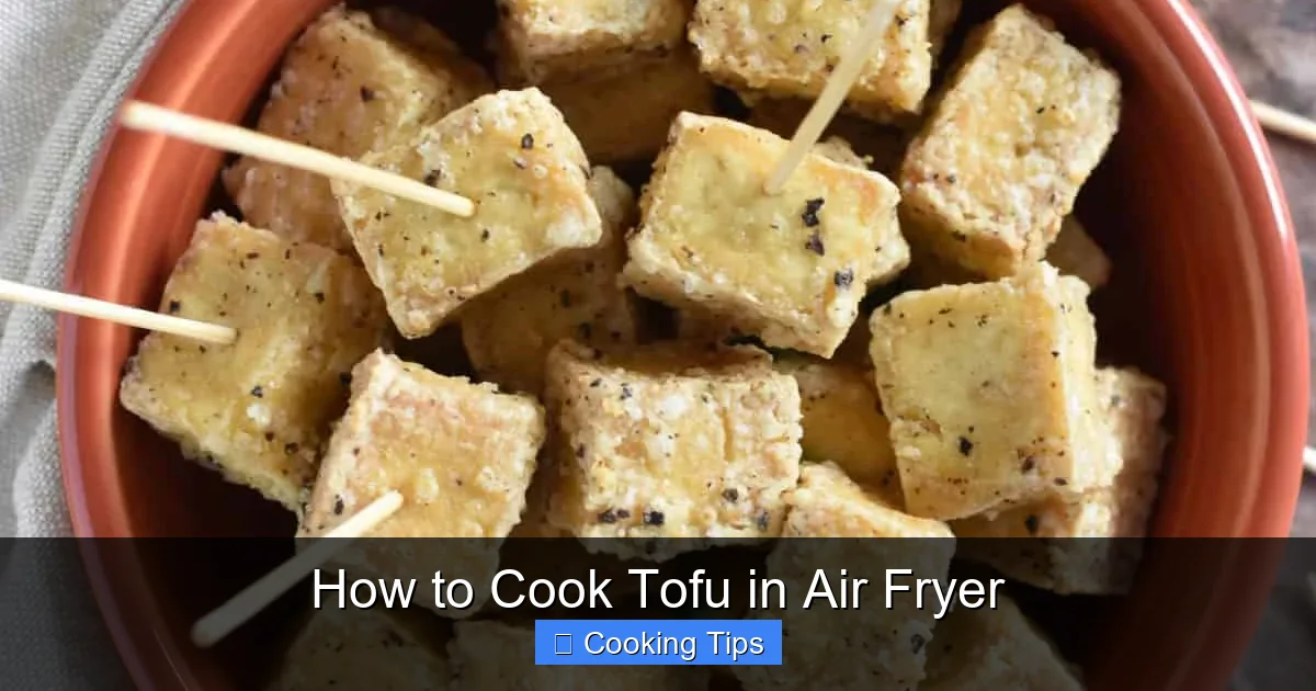 How to Cook Tofu in Air Fryer