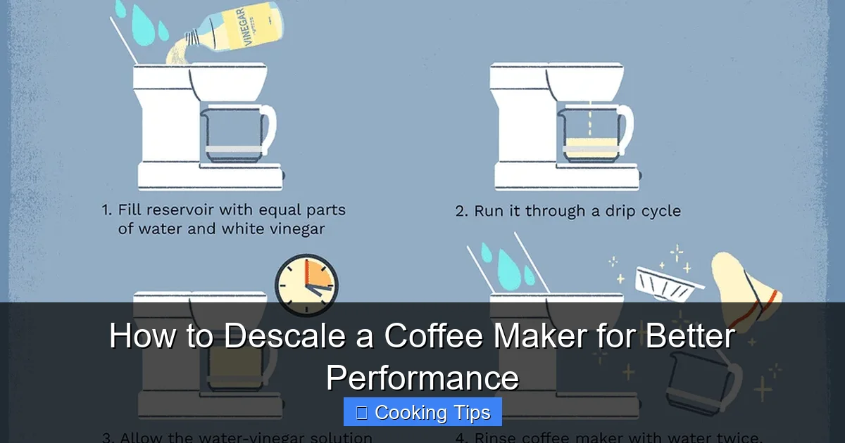 How to Descale a Coffee Maker for Better Performance