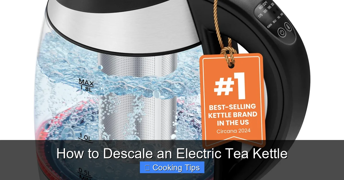 How to Descale an Electric Tea Kettle