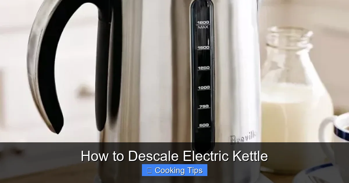 How to Descale Electric Kettle