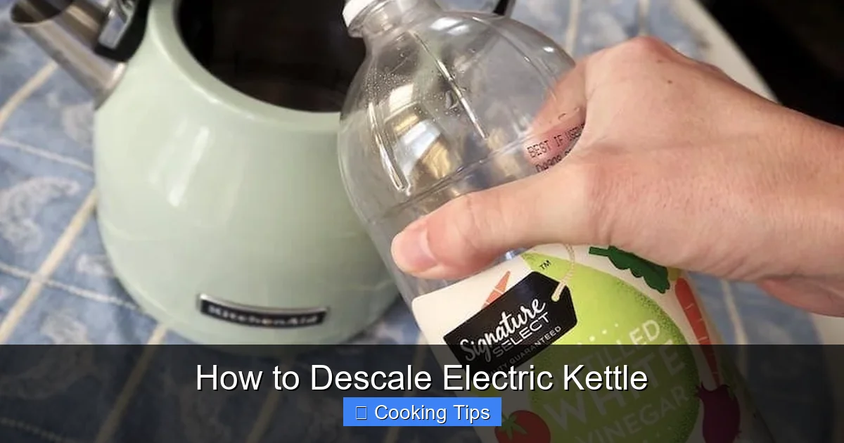 How to Descale Electric Kettle
