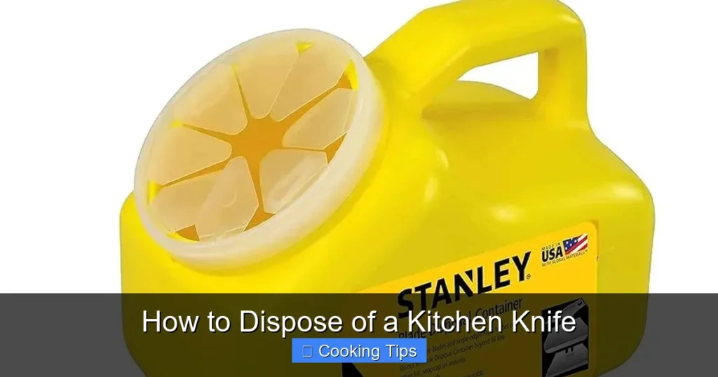 How to Dispose of a Kitchen Knife