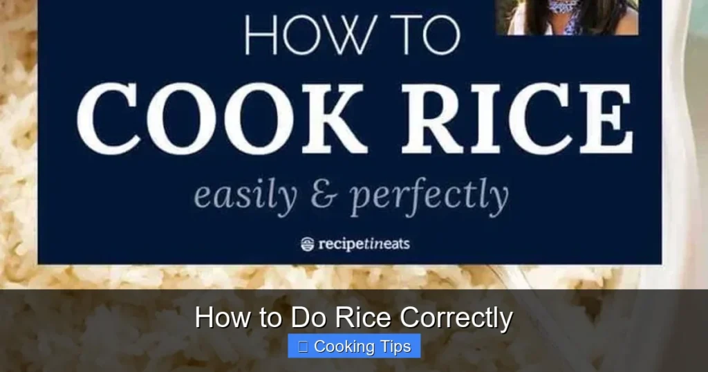 How to Do Rice Correctly How to Do Rice Correctly