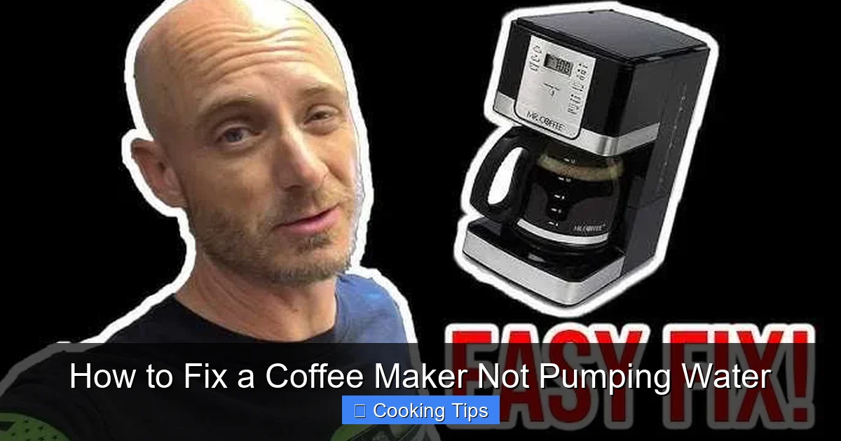How to Fix a Coffee Maker Not Pumping Water