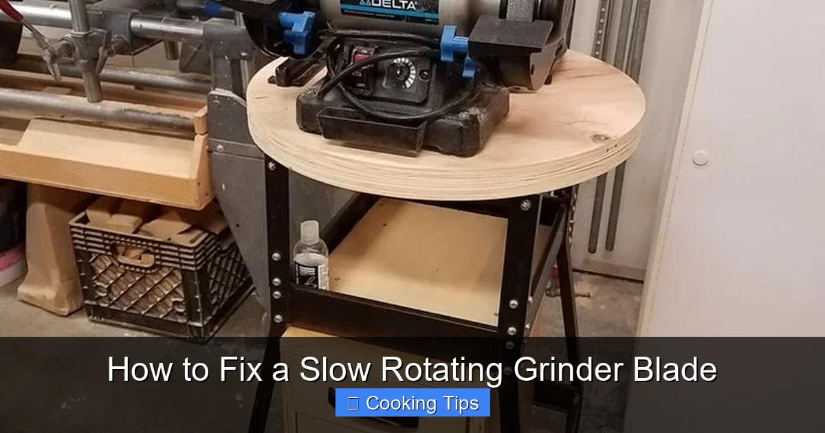 How to Fix a Slow Rotating Grinder Blade