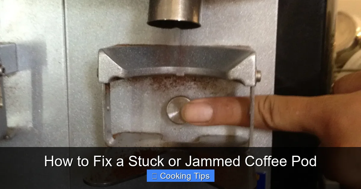 How to Fix a Stuck or Jammed Coffee Pod