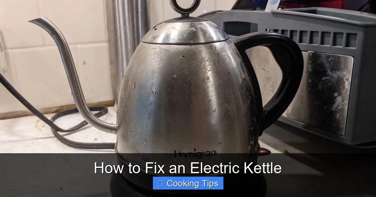 How to Fix an Electric Kettle