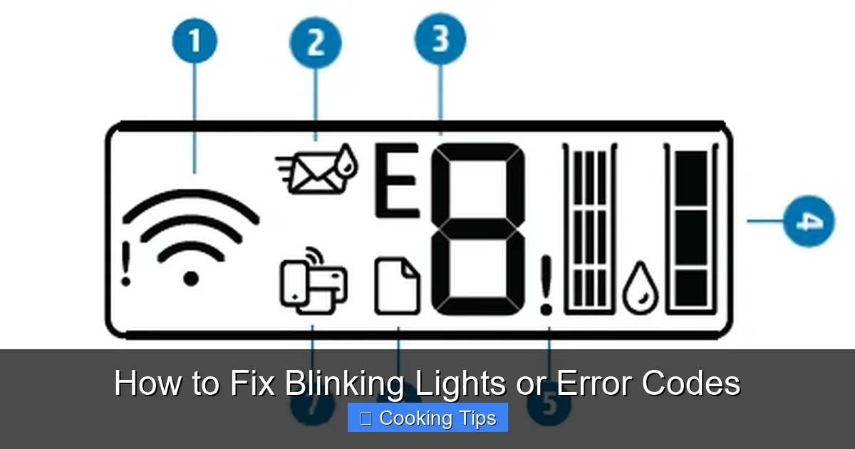 How to Fix Blinking Lights or Error Codes
