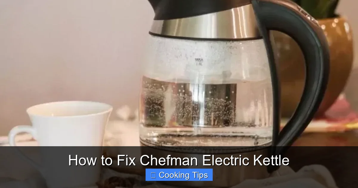 How to Fix Chefman Electric Kettle