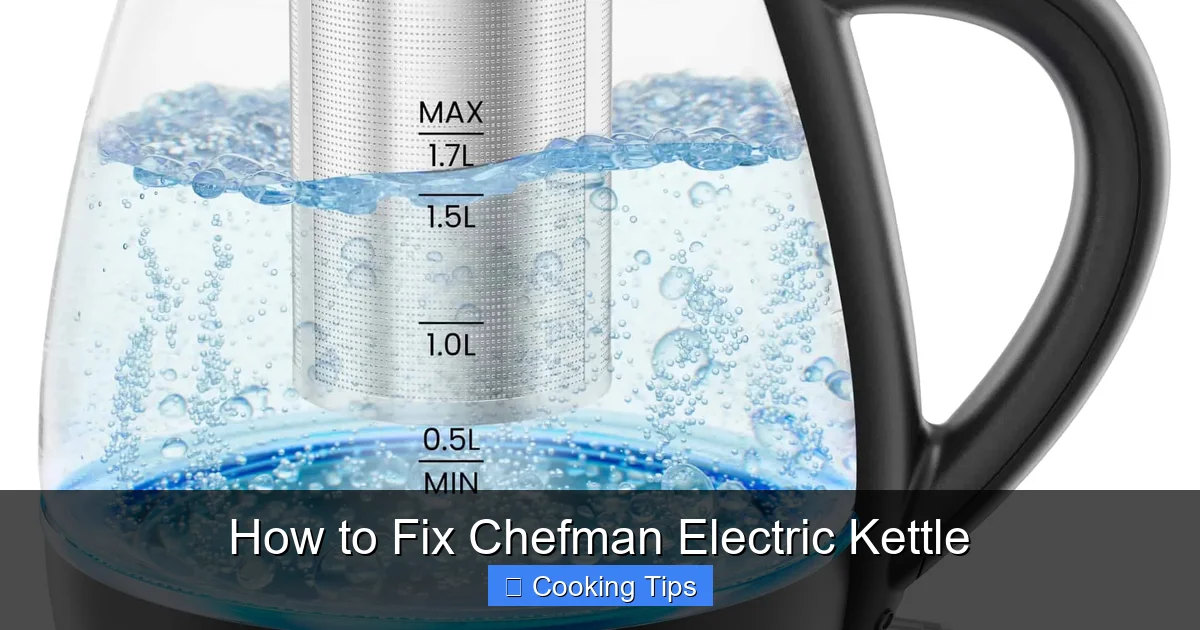 How to Fix Chefman Electric Kettle