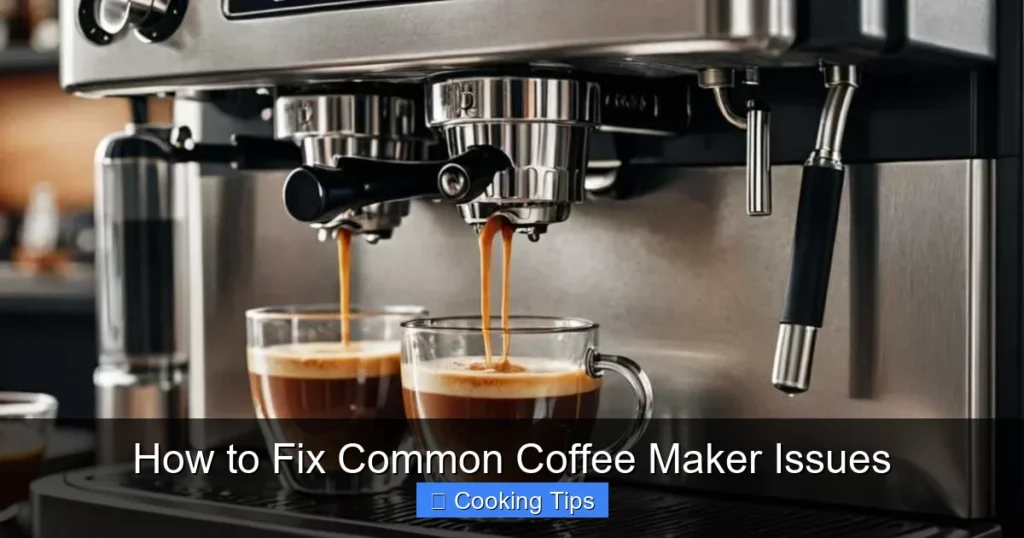 How to Fix Common Coffee Maker Issues