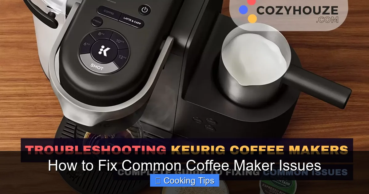 How to Fix Common Coffee Maker Issues