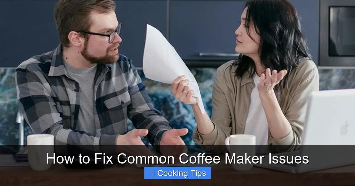 How to Fix Common Coffee Maker Issues