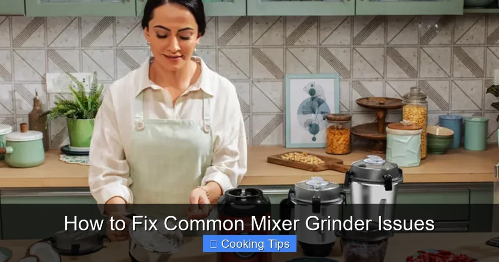 How to Fix Common Mixer Grinder Issues