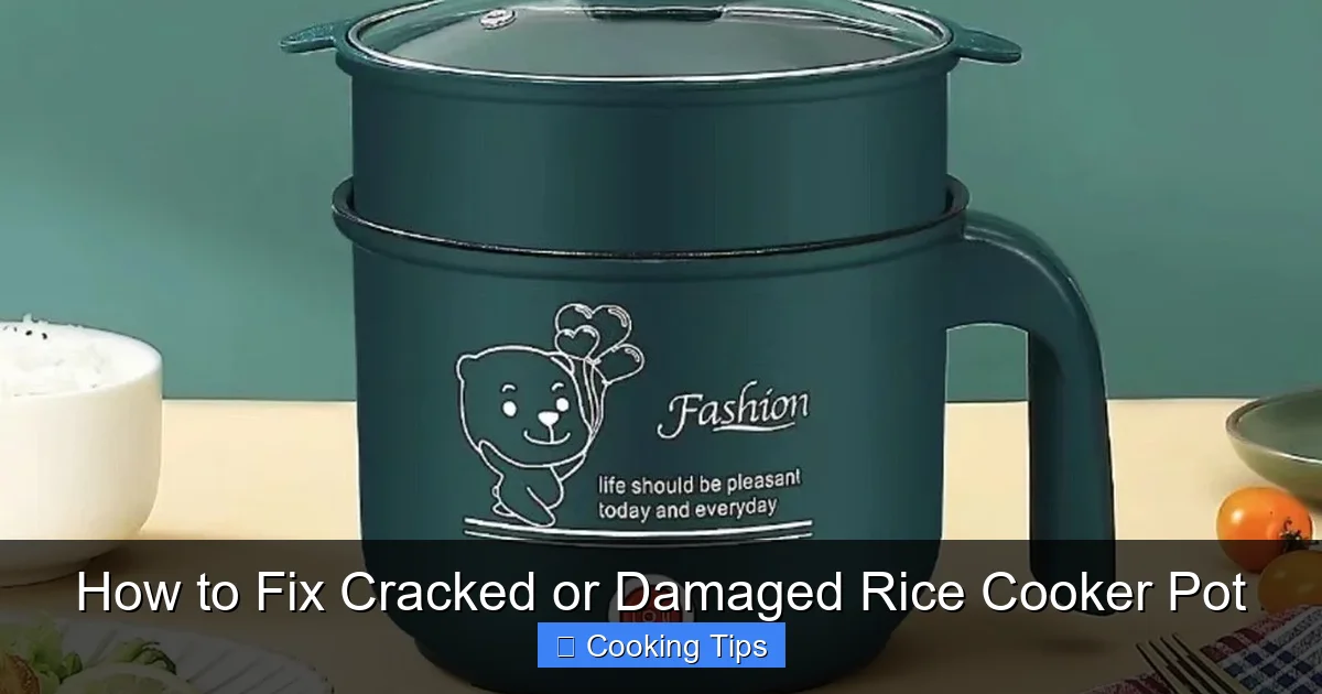 How to Fix Cracked or Damaged Rice Cooker Pot