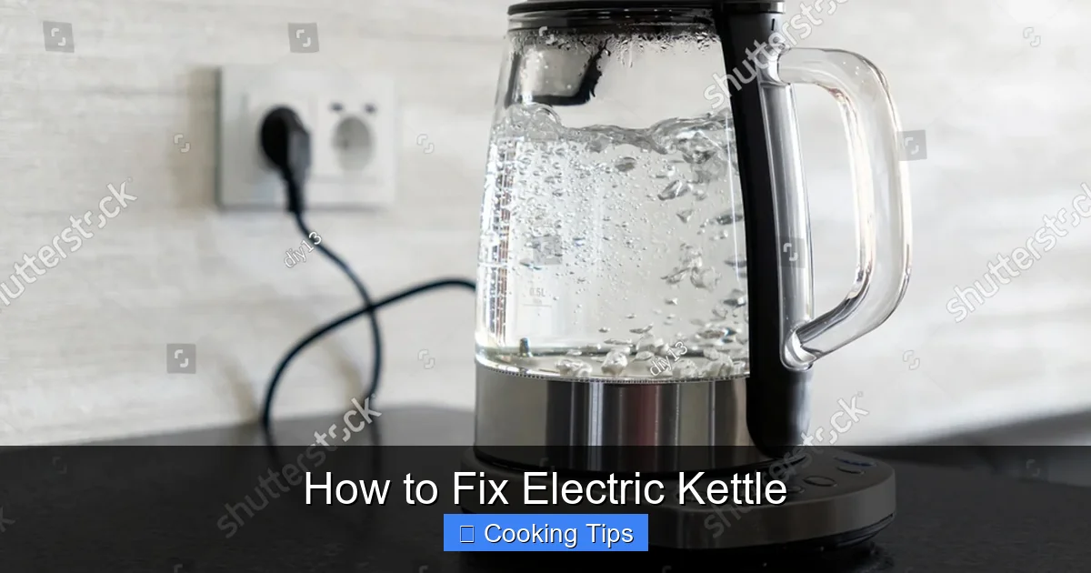 How to Fix Electric Kettle