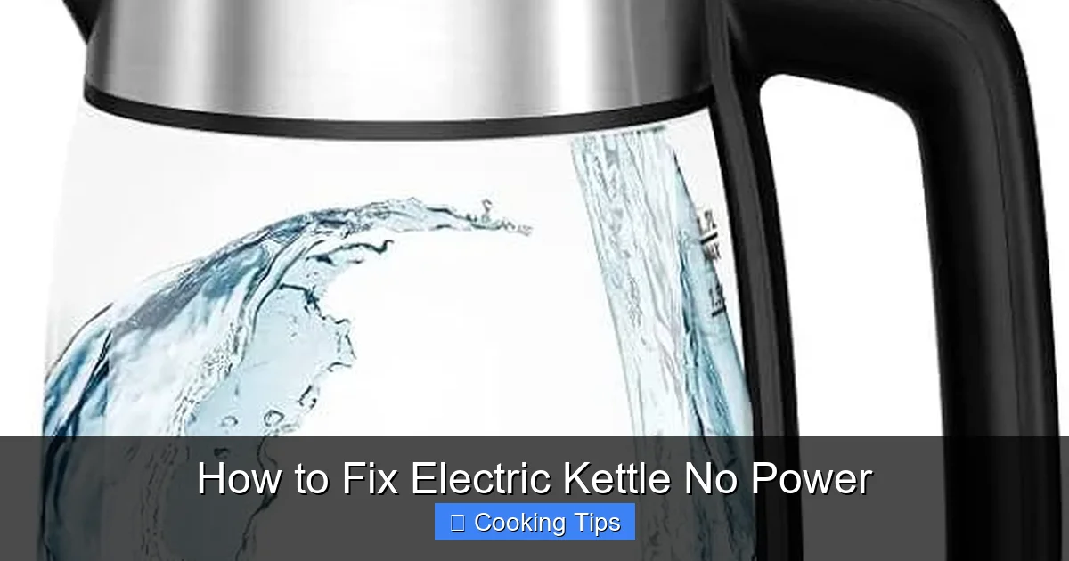 How to Fix Electric Kettle No Power