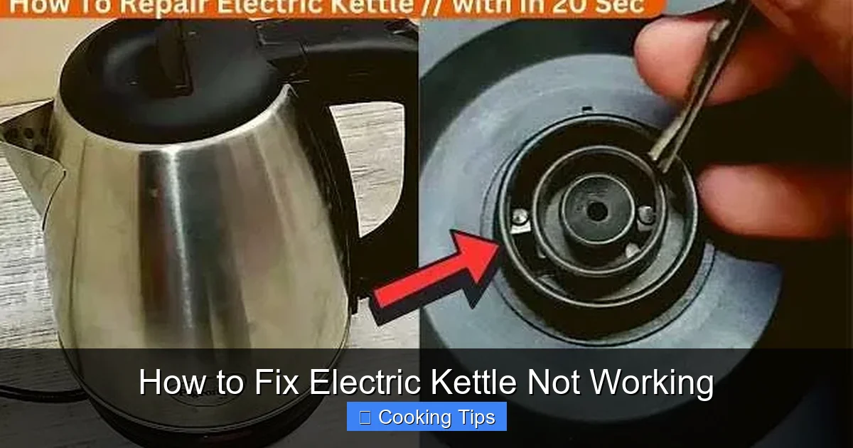 How to Fix Electric Kettle Not Working