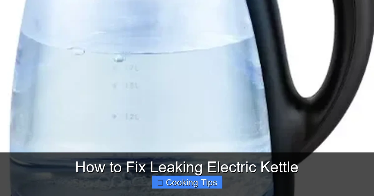 How to Fix Leaking Electric Kettle