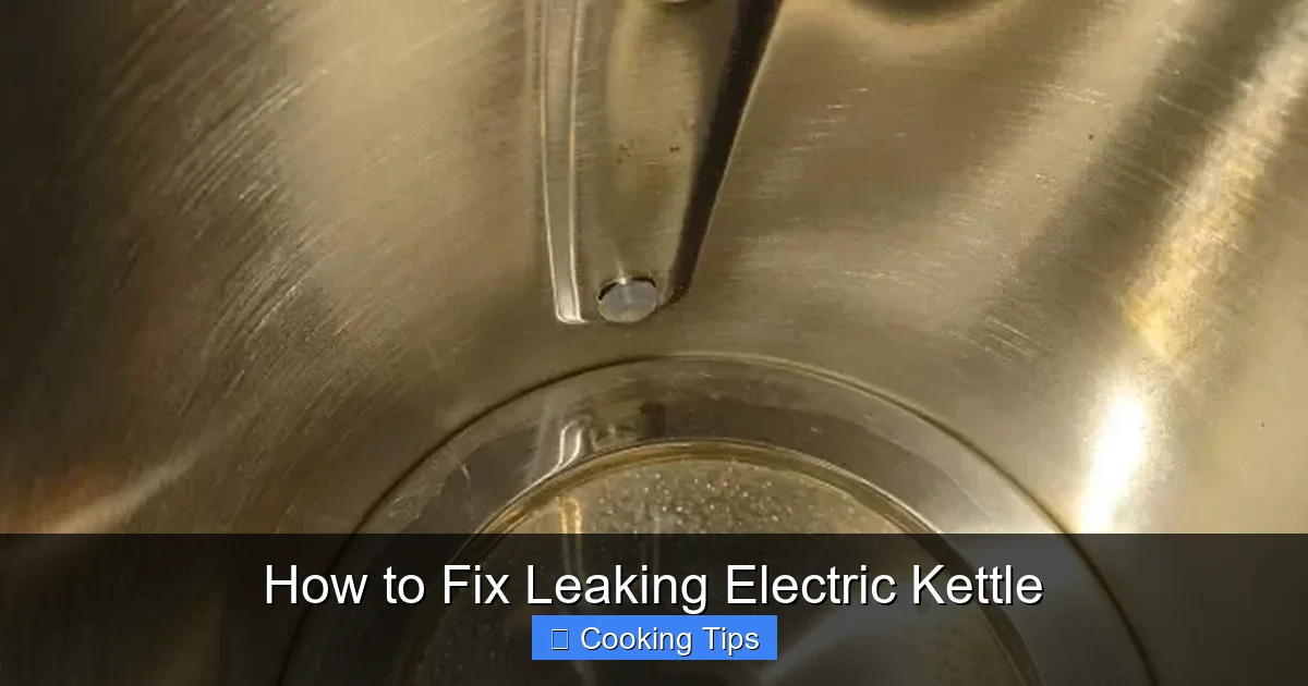 How to Fix Leaking Electric Kettle