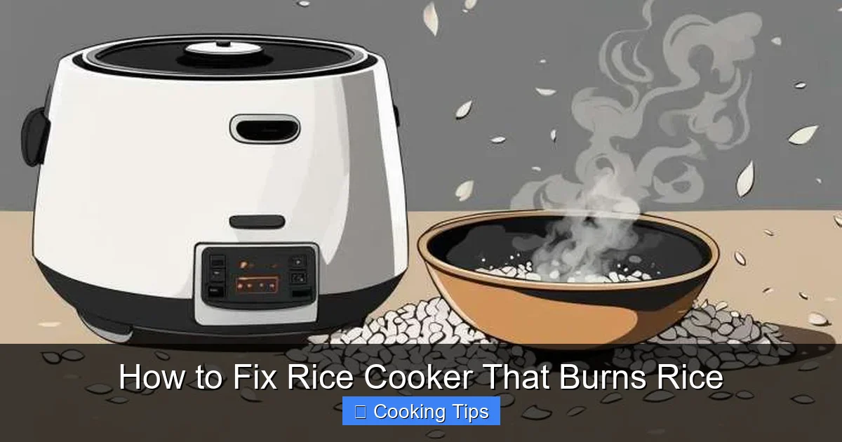 How to Fix Rice Cooker That Burns Rice