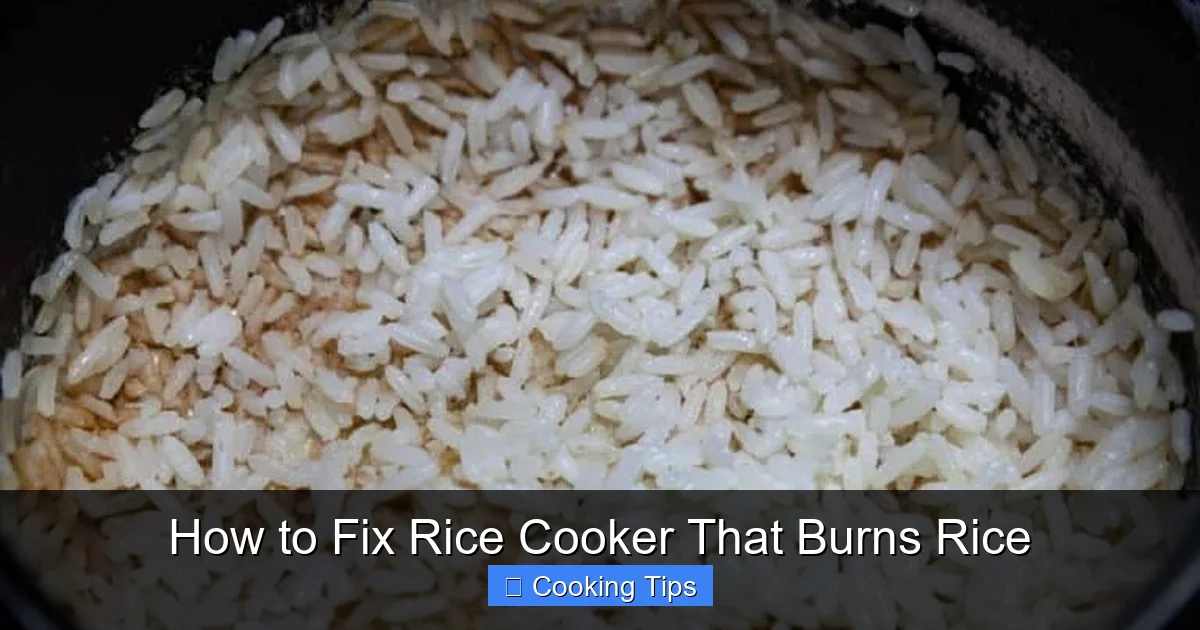 How to Fix Rice Cooker That Burns Rice