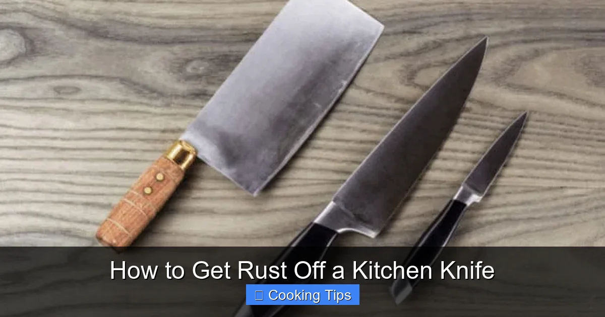 How to Get Rust Off a Kitchen Knife