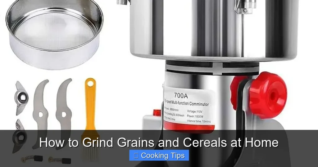 How to Grind Grains and Cereals at Home