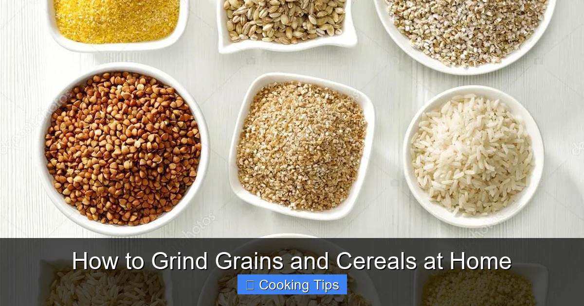 How to Grind Grains and Cereals at Home