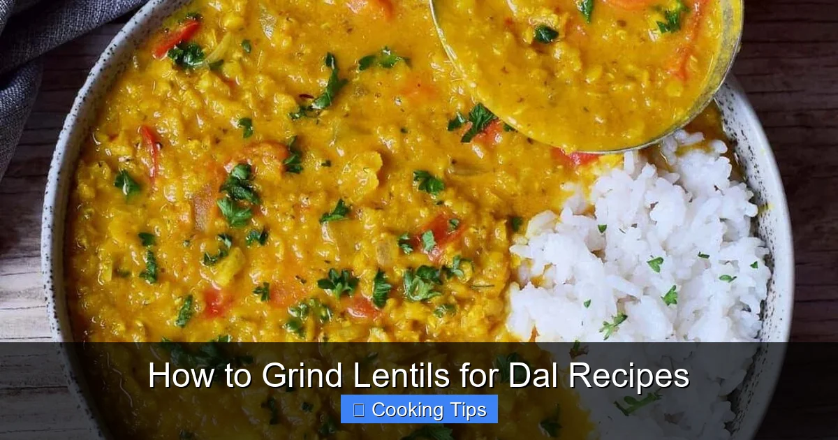 How to Grind Lentils for Dal Recipes
