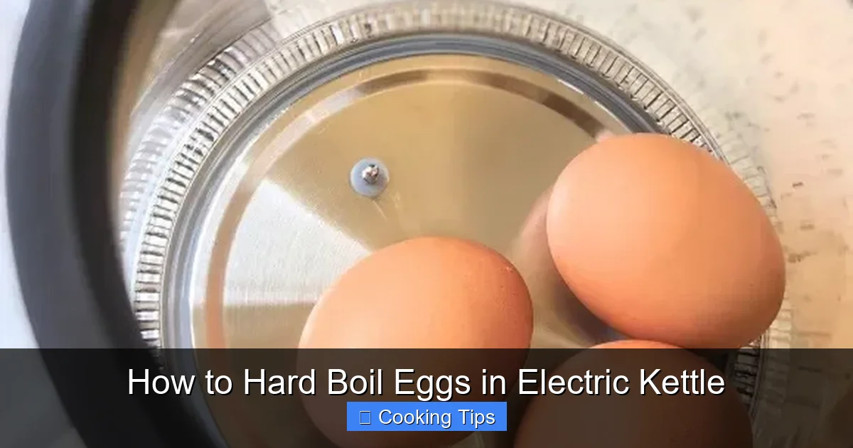 How to Hard Boil Eggs in Electric Kettle