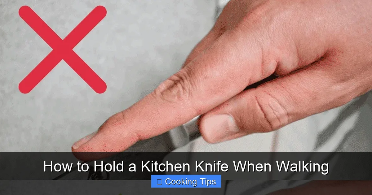 How to Hold a Kitchen Knife When Walking