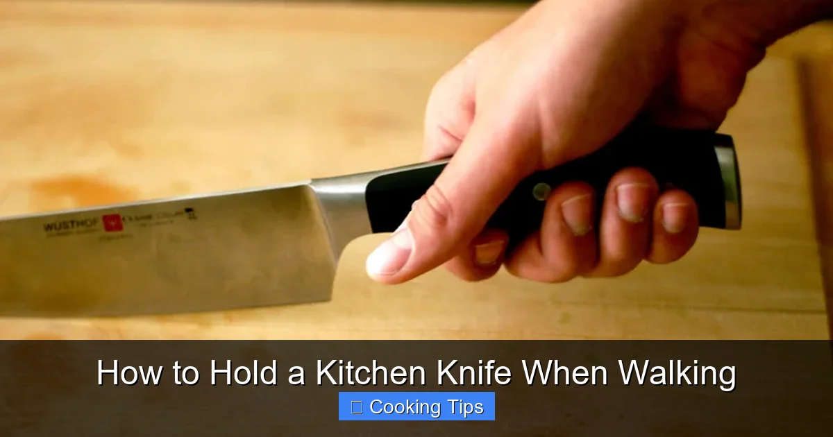 How to Hold a Kitchen Knife When Walking