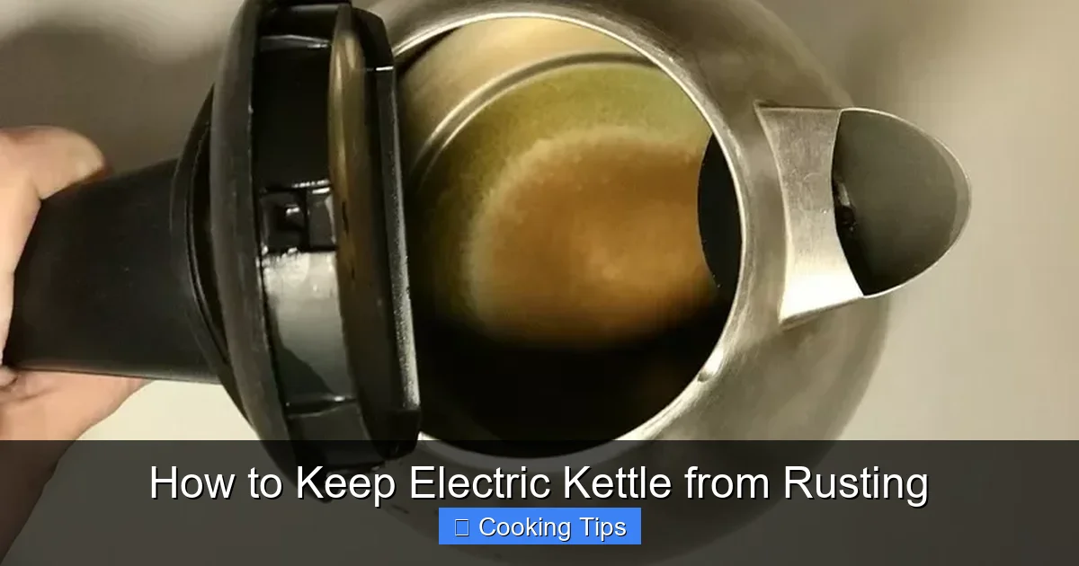 How to Keep Electric Kettle from Rusting