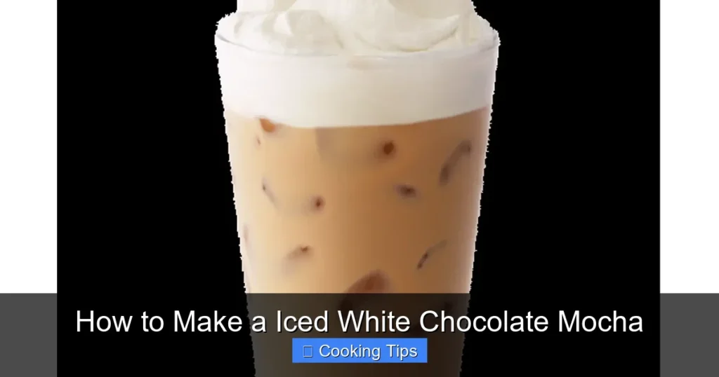 How to Make a Iced White Chocolate Mocha How to Make a Iced White Chocolate Mocha