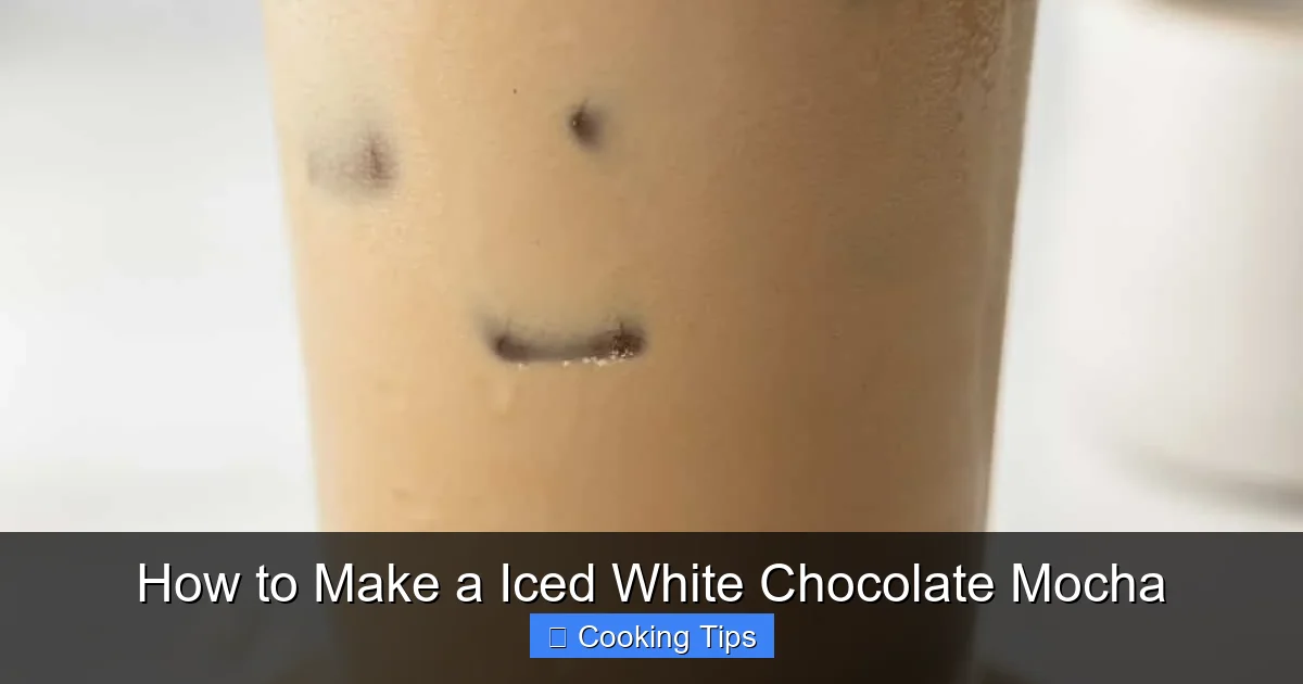 How to Make a Iced White Chocolate Mocha
