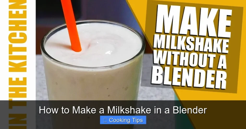 How to Make a Milkshake in a Blender