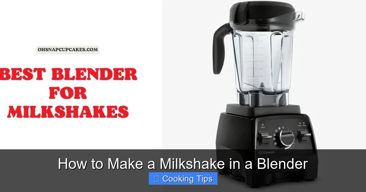How to Make a Milkshake in a Blender