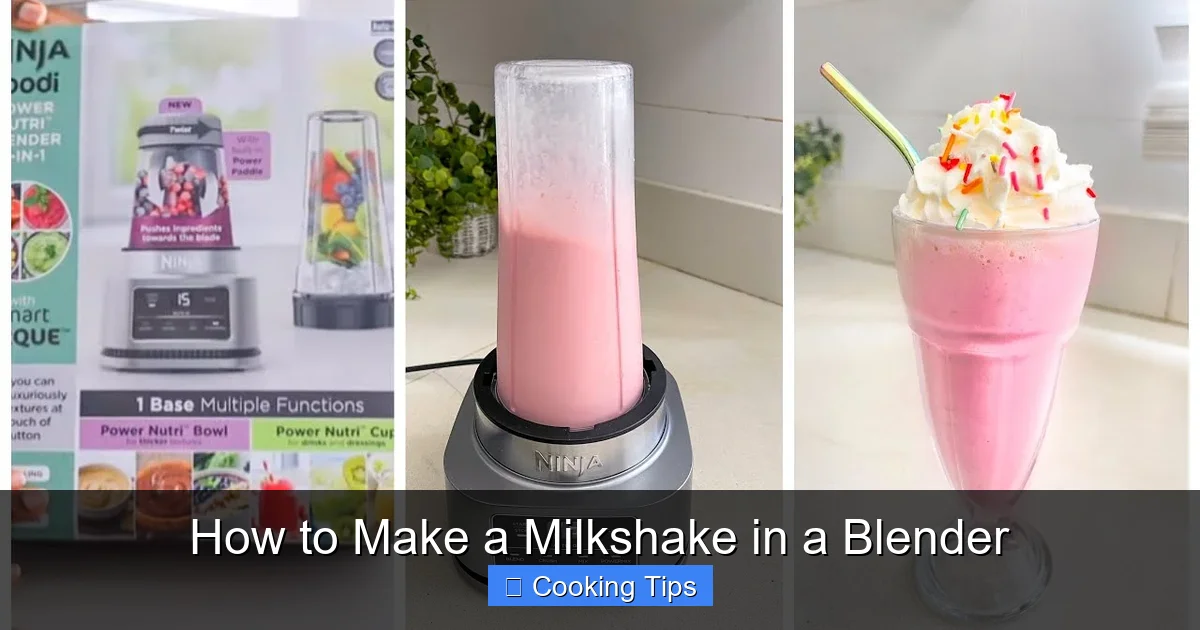 How to Make a Milkshake in a Blender