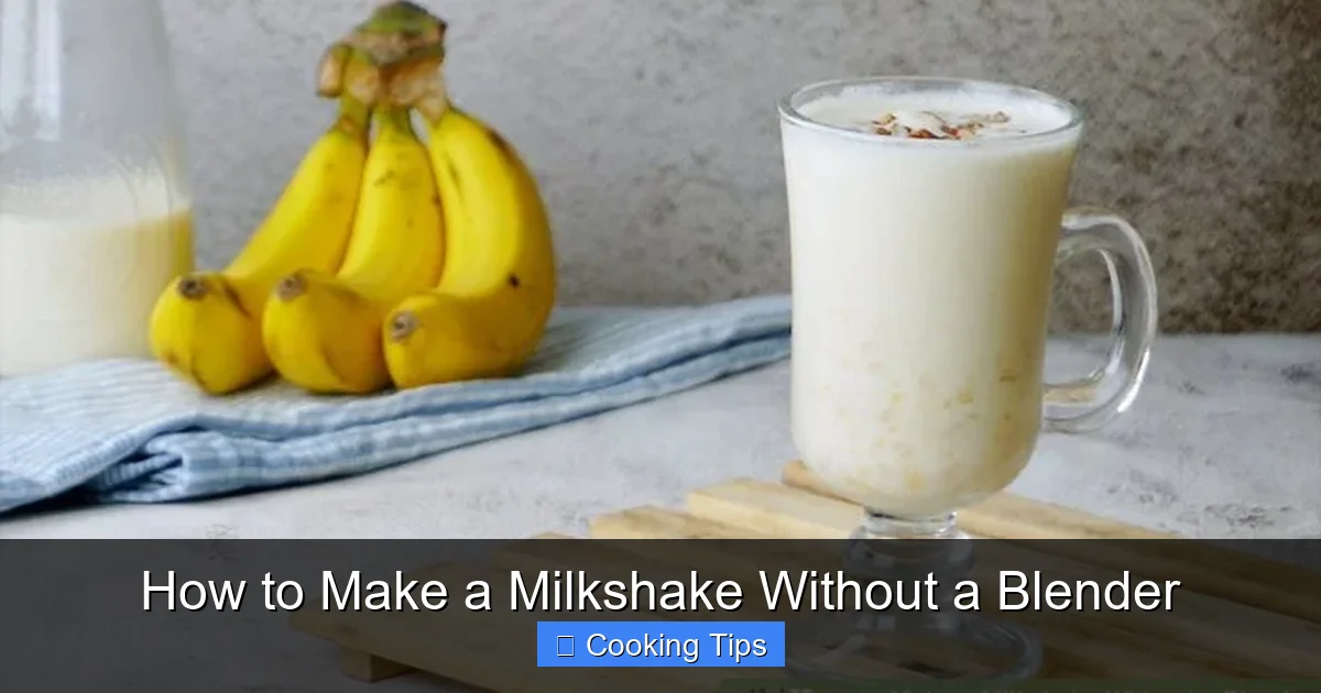 How to Make a Milkshake Without a Blender
