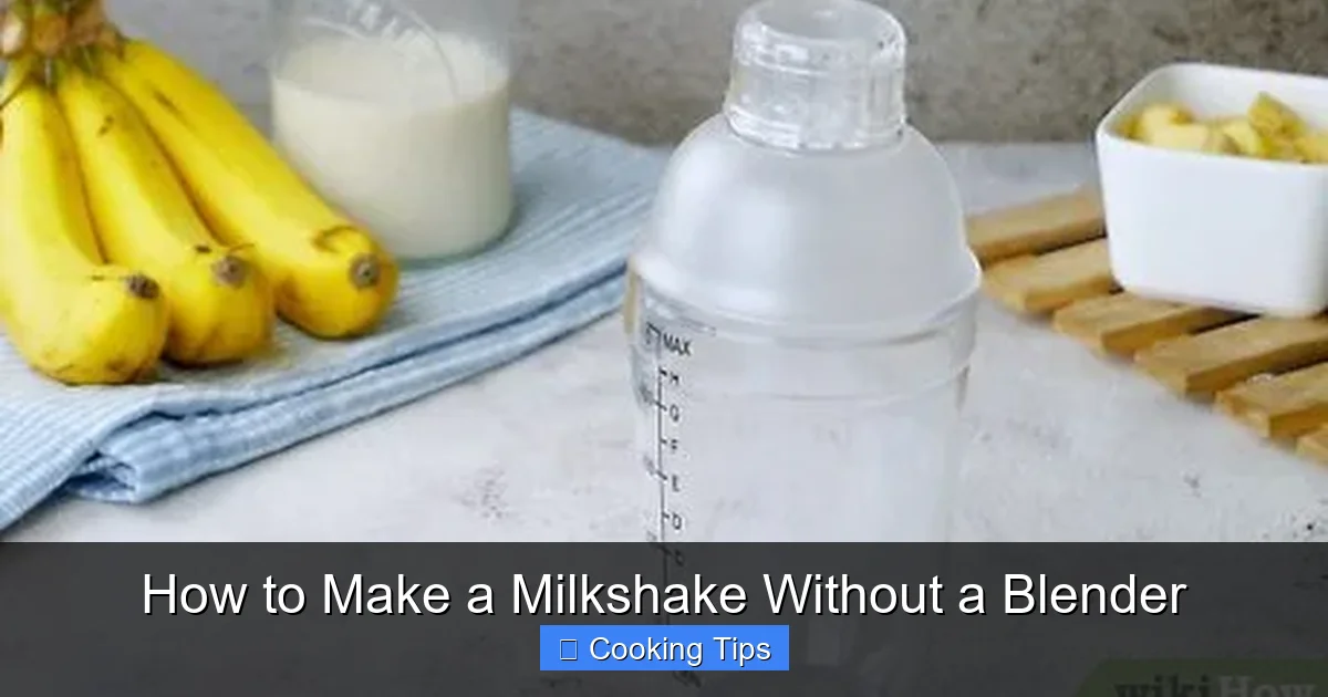 How to Make a Milkshake Without a Blender