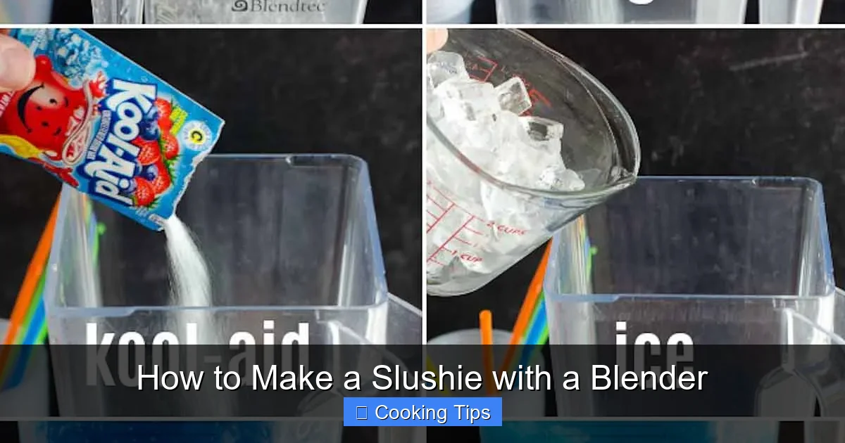 How to Make a Slushie with a Blender