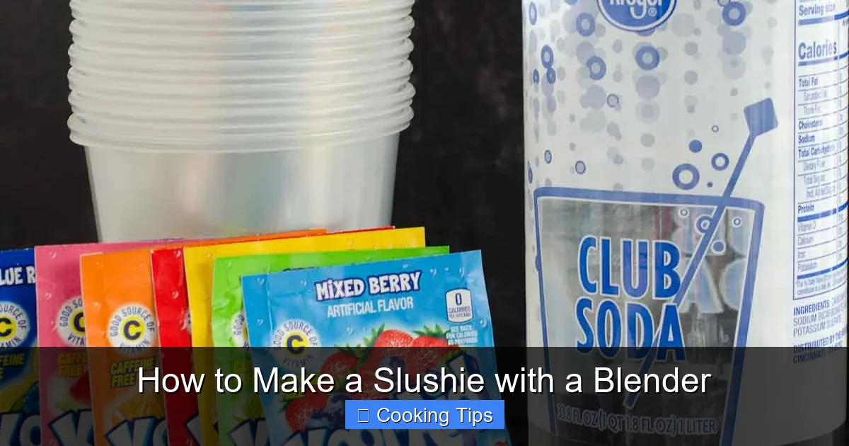 How to Make a Slushie with a Blender