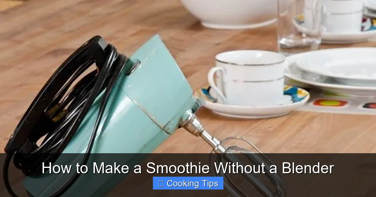 How to Make a Smoothie Without a Blender