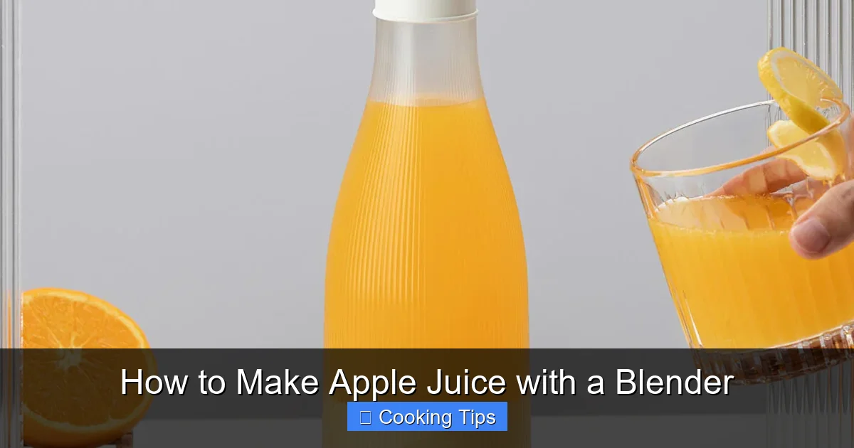 How to Make Apple Juice with a Blender